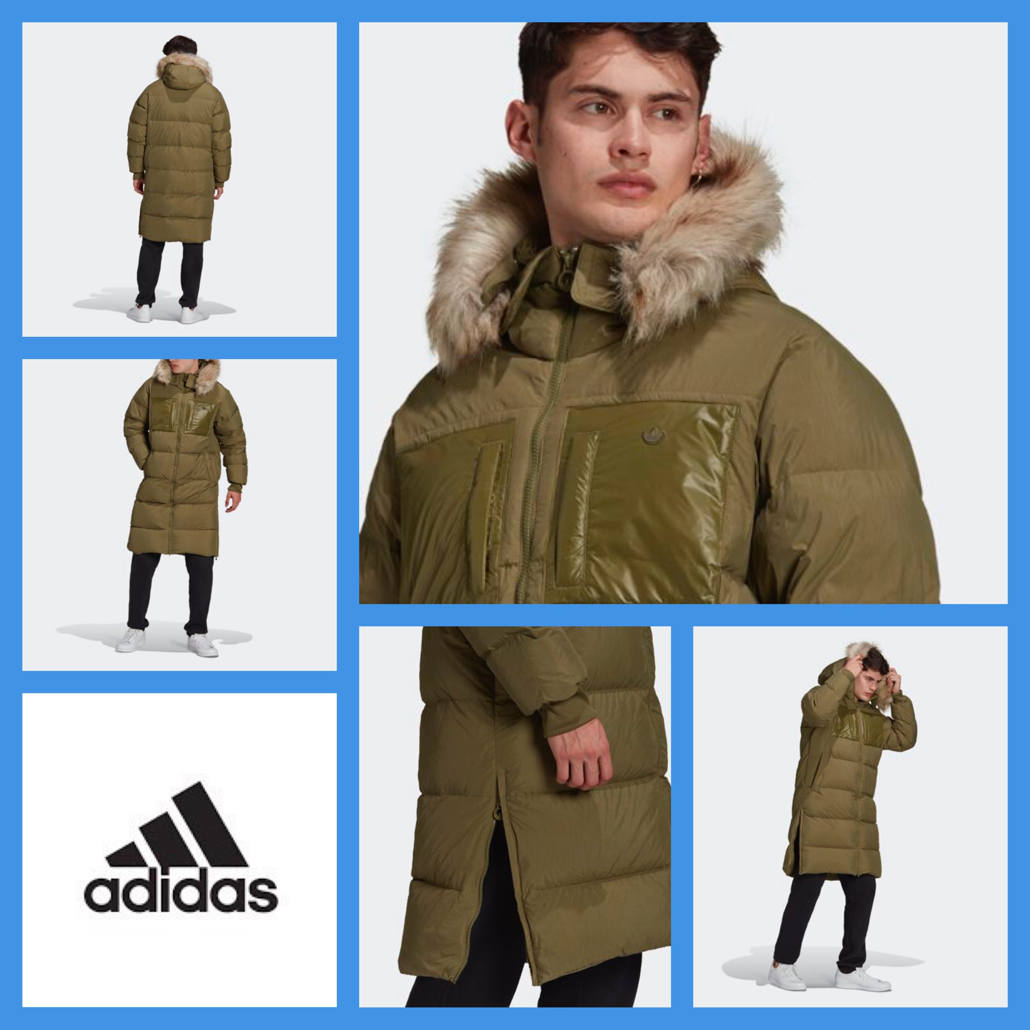 《☆超人気☆》adidas☆REGEN PUFF LONG DOWN☆GREEN (H11804) ダウンジャケット 《☆超人気☆》adidas☆REGEN PUFF LONG DOWN☆GREEN (H11804) ダウンジャケット