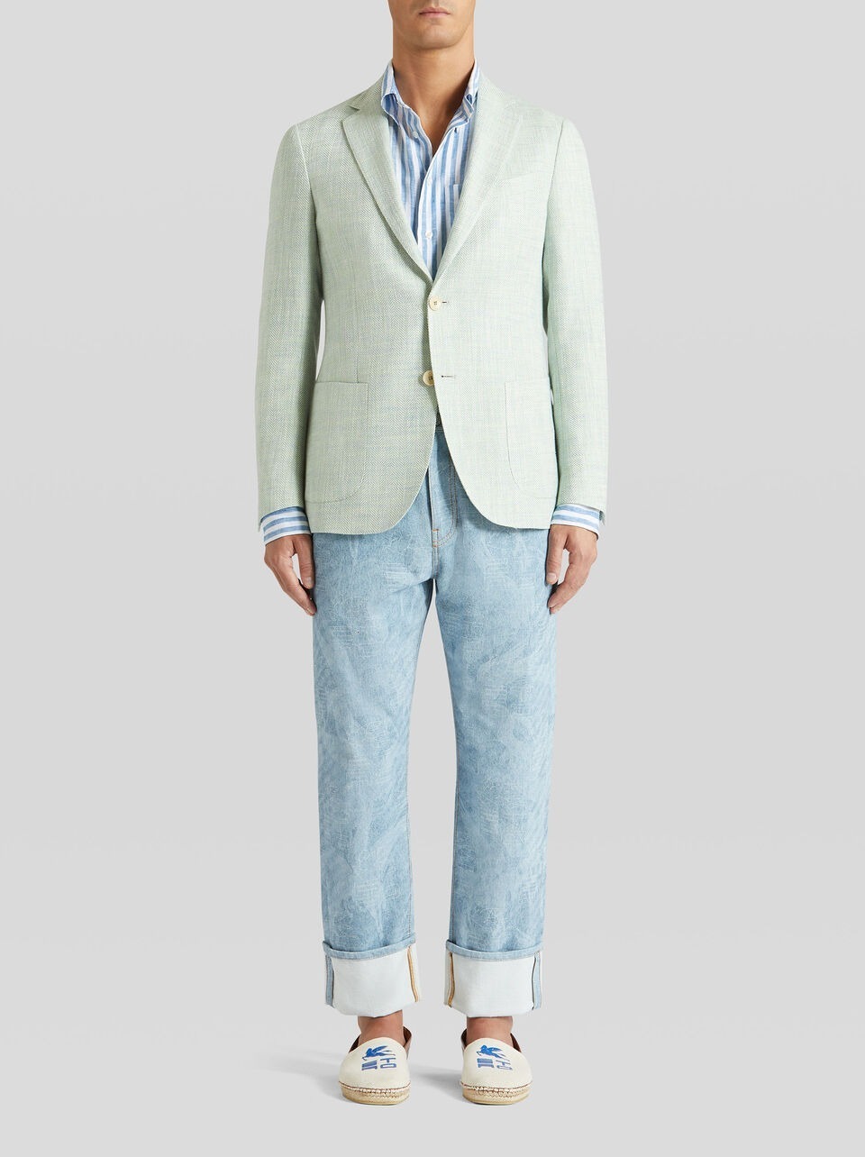 ETRO テーラードジャケット 【ETRO】ヘリンボーン テーラード ジャケット(7)