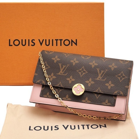 Louis Vuitton ショルダーバッグ・ポシェット 【選べる2色♪】LV☆ポルトフォイユ・フロール チェーン(9)