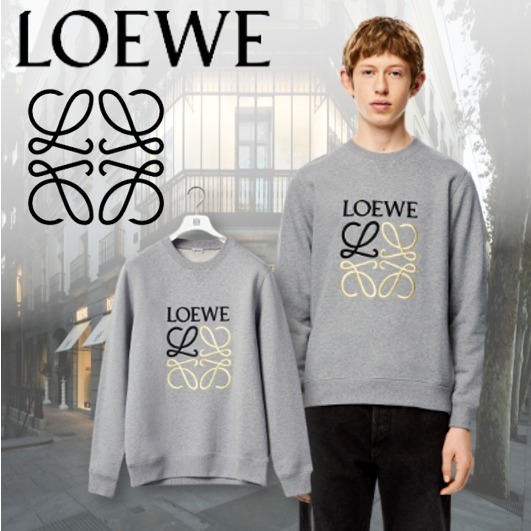 【お買い得!】 【LOEWE】ロエベ ☆ ☆ 綿のアナグラムスウェットシャツ スウェット・トレーナー 【お買い得!】 【LOEWE】ロエベ ☆ ☆ 綿のアナグラムスウェットシャツ スウェット・トレーナー