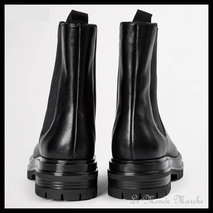 【Tony Bianco】 Wolfe Black Como ヒール4.5cm アンクルブーツ