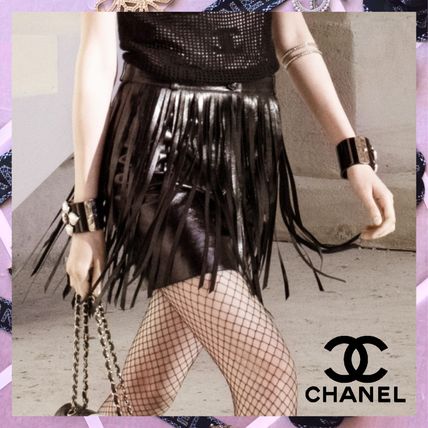 フリンジ CHANEL(シャネル) ミニスカート(レディース) - 海外