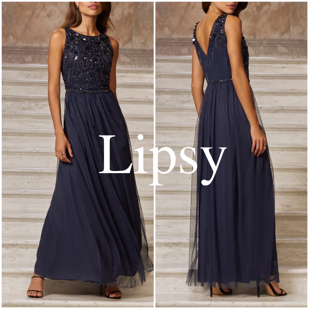 【Lipsy】★ビジューマキシドレス★送料関税込★ ワンピース 【Lipsy】★ビジューマキシドレス★送料関税込★ ワンピース