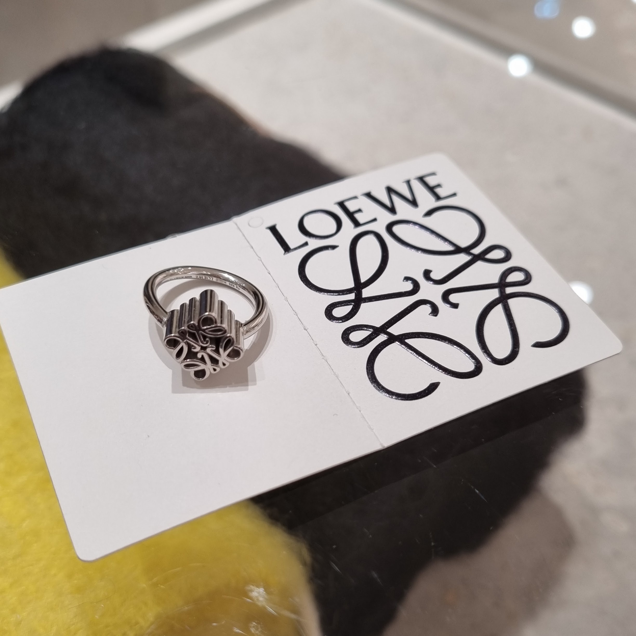 【国内発送】Single Anagram ring in sterling silver