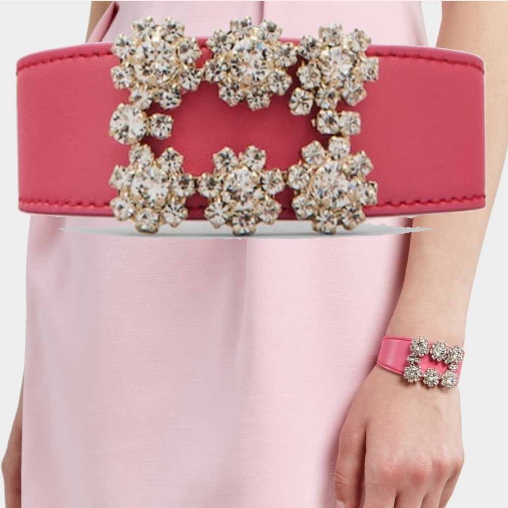 最も優遇 新作◆Roger Vivier◆フラワー ストラス バックル ブレスレット ブレスレット 最も優遇 新作◆Roger Vivier◆フラワー ストラス バックル ブレスレット ブレスレット