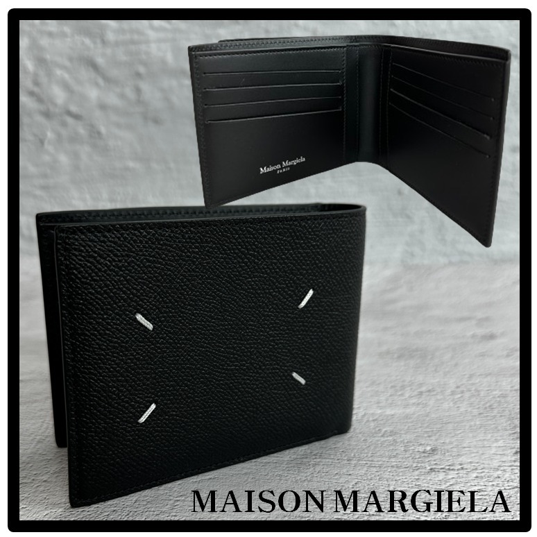 ★関税込★MAISON MARGIELA★ブラック二つ折り財布★正規品★