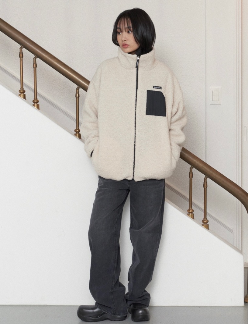 ☆関税込☆FAMA COLLECTION★Reversible Fleece ZIP-U.P★ ☆人気 【FAMA COLLECTION】☆Reversible Fleece ZIP-U.P