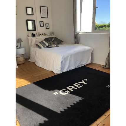 IKEA ラグ・カーペット Virgil Abloh IKEA GREY Rug ヴァージルアブロー イケア ラグ(5)