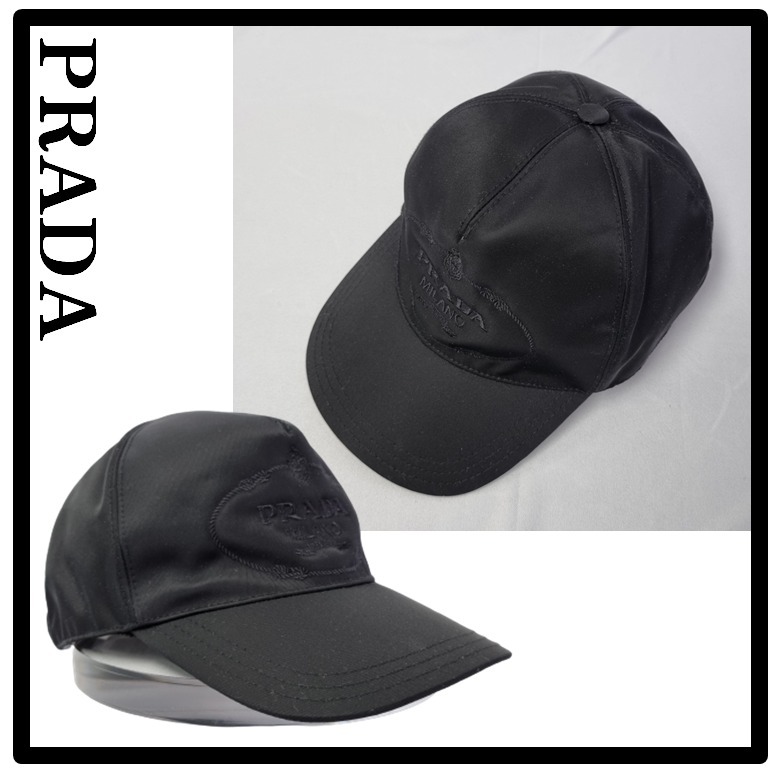 ★関税込★PRADA★Re-nylon ロゴベースボールキャップ★正規品★