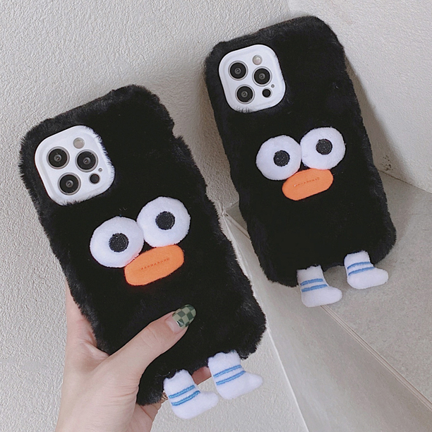 もこもこ 立体モンスター iphoneケース おばけ