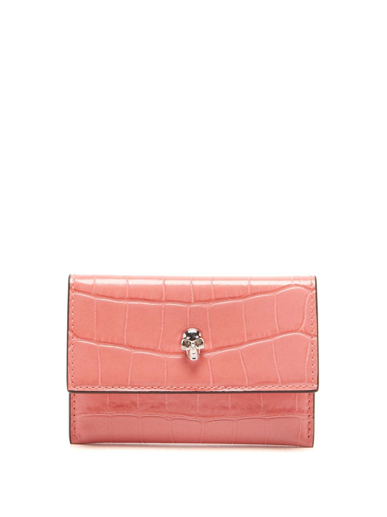 alexander mcqueen カードケース・名刺入れ ALEXANDER MCQUEEN クロコダイルパターン レザーカードケース(2)
