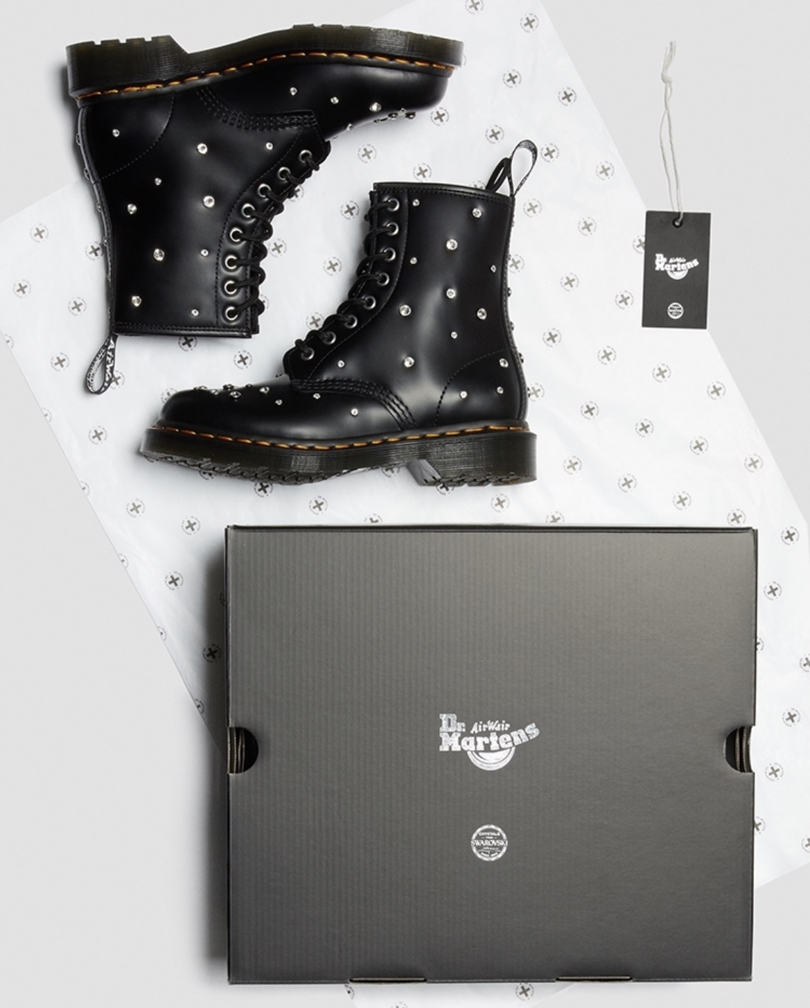 Dr Martens ブーツ 【コラボ商品Dr.Martens× SWAROVSKI】8ホールブーツ(11)