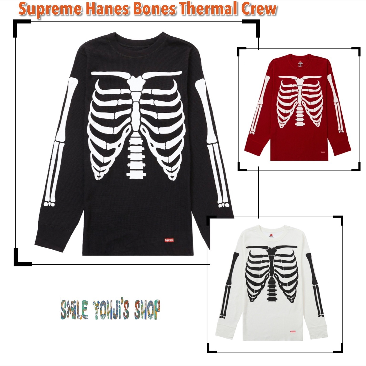 ★21AW WEEK15★Supreme Hanes Bones Thermal Crew