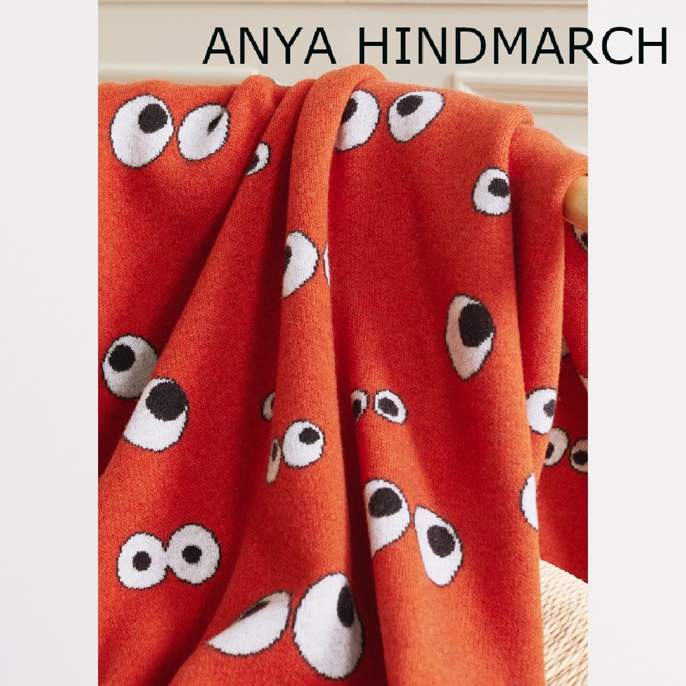 ANYA HINDMARCH ウールブレンド スロー ブランケット(ひざ掛け) ANYA HINDMARCH ウールブレンド スロー ブランケット(ひざ掛け)