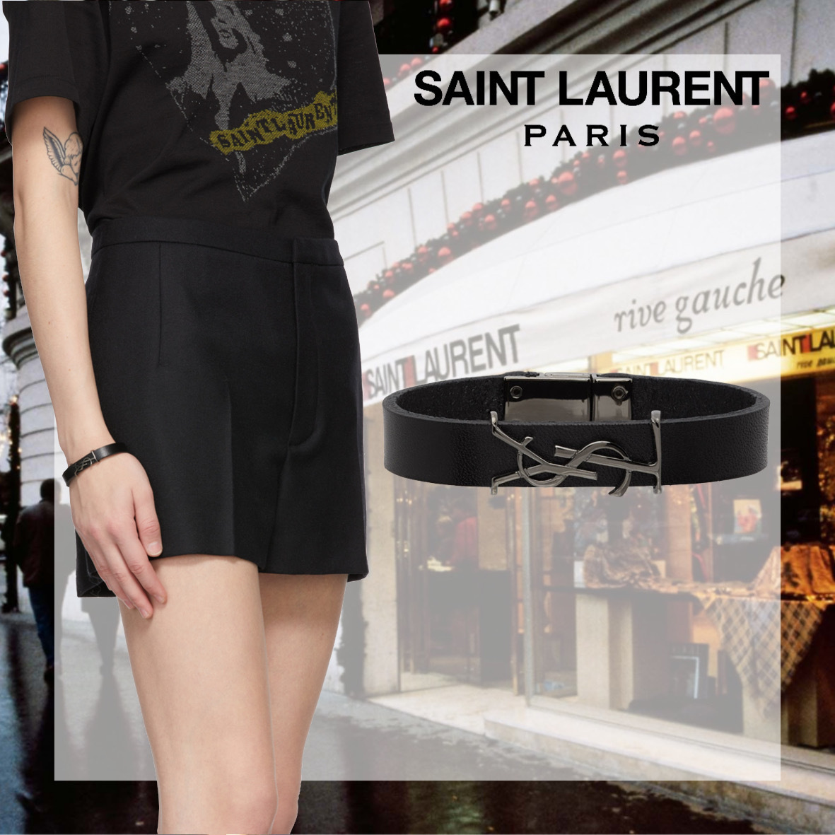 激安超安値 【Saint Laurent】ブラック ギフト 人気商品 ブレスレット Opyum ブレスレット 激安超安値 【Saint Laurent】ブラック ギフト 人気商品 ブレスレット Opyum ブレスレット