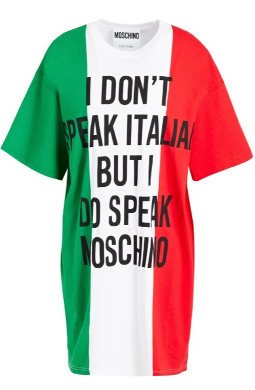 Moschino ワンピース ☆ Moschino ☆ Italian Flag コットンワンピース ♪SALE(7)