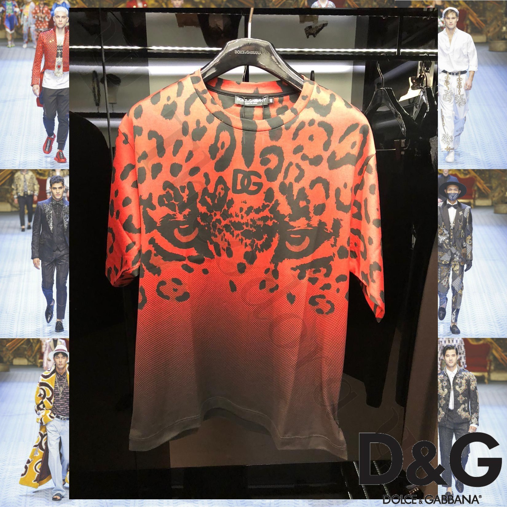 Dolce & Gabbana コットン レオパードプリント Tシャツ マルチ