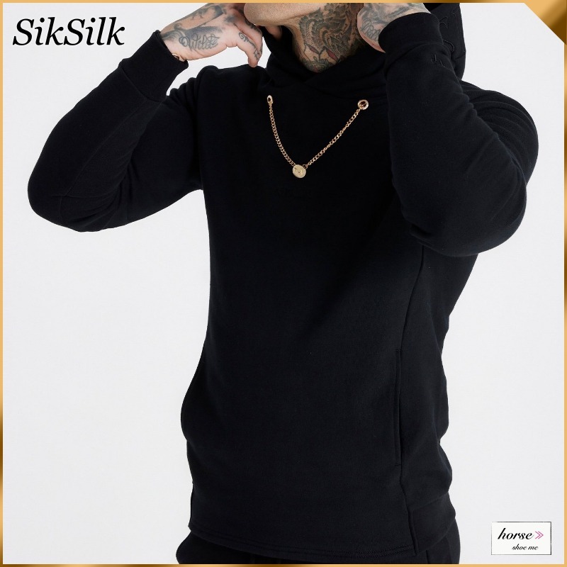 いいスタイル 【SikSilk】Messiチェーンパーカー*送関込 パーカー・フーディ いいスタイル 【SikSilk】Messiチェーンパーカー*送関込 パーカー・フーディ