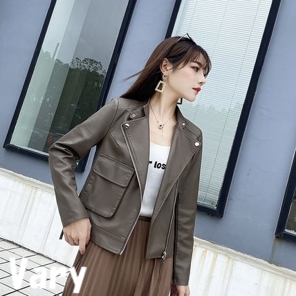 韓国 大人ジャケット ライダース カジュアル 9098