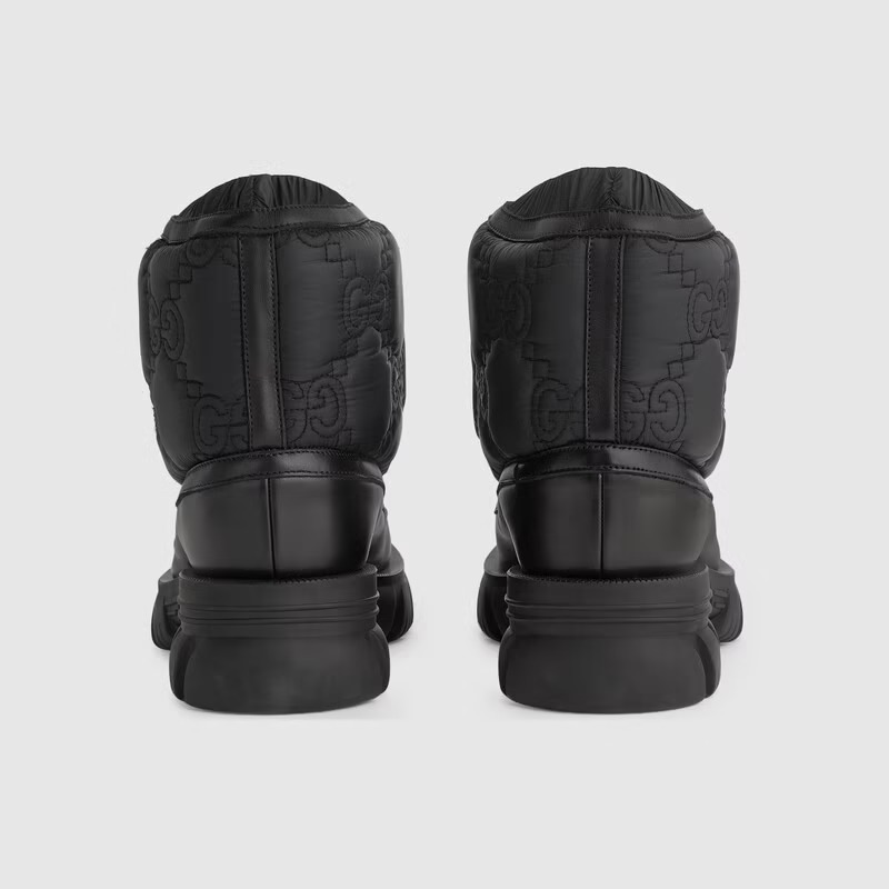 GUCCI ブーツ 【グッチ】GGレースアップクロージャーアンクルブーツ☆680888(4)