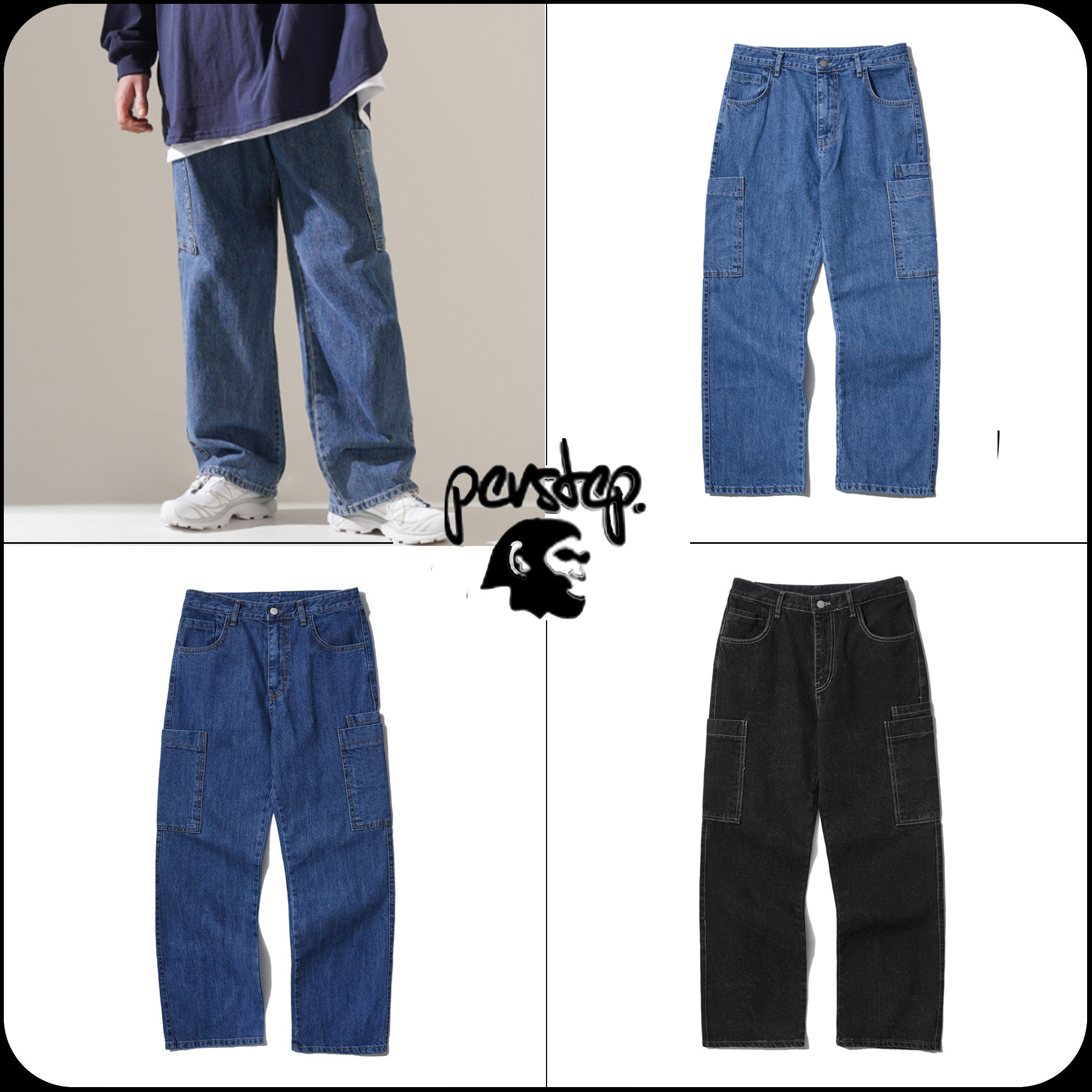 [PERSTEP]★韓国大人気★INTEND DENIM PANTS