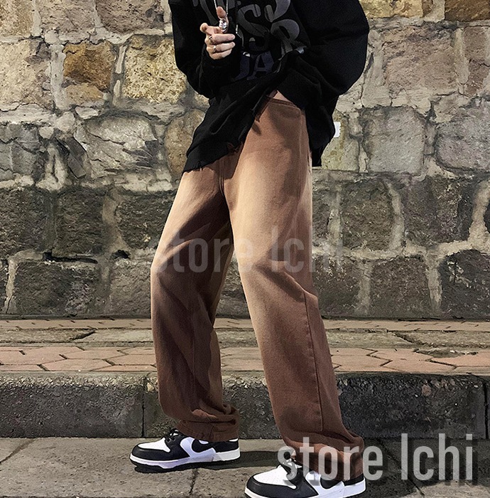 デニム・ジーパン メンズ デニムパンツ ジーンズ 色落ちデニム Gパン 無地 i9597(2)