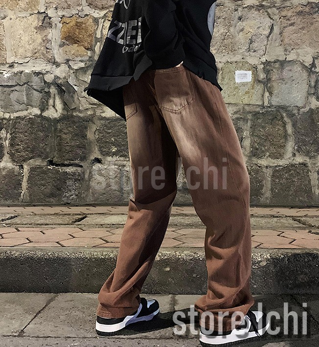 デニム・ジーパン メンズ デニムパンツ ジーンズ 色落ちデニム Gパン 無地 i9597(5)