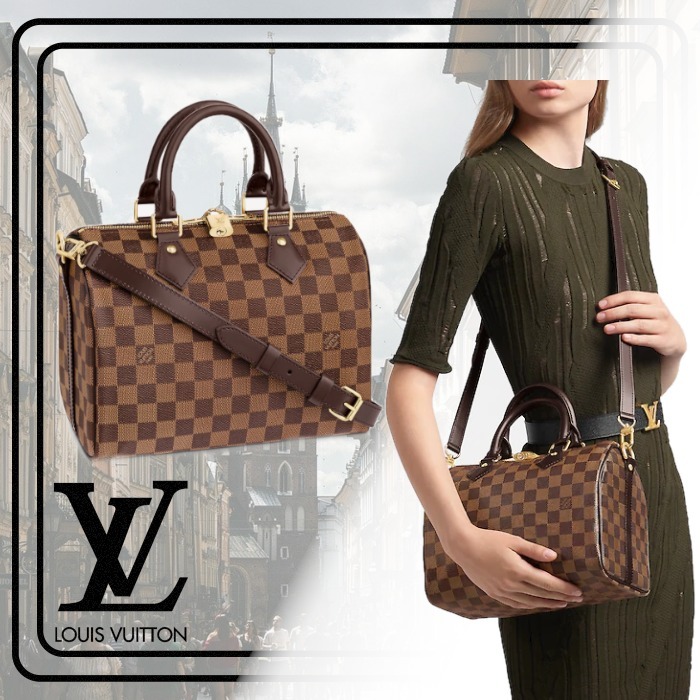 Louis Vuitton Speedy Speedy Bandouli√ Re 25, Brown