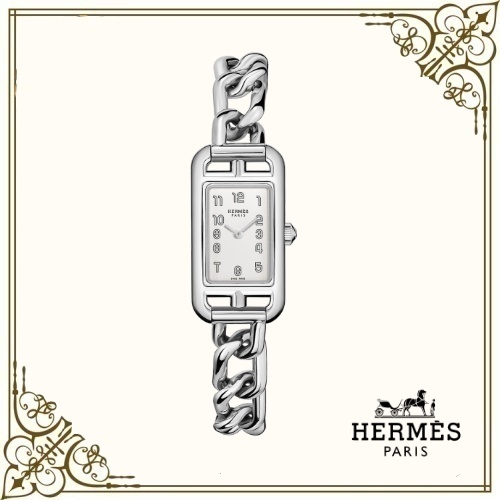 【冬バーゲン★】 HERMES☆腕時計《ナンタケット》17×23mm ギフトに スチール アナログ腕時計 【冬バーゲン★】 HERMES☆腕時計《ナンタケット》17×23mm ギフトに スチール アナログ腕時計