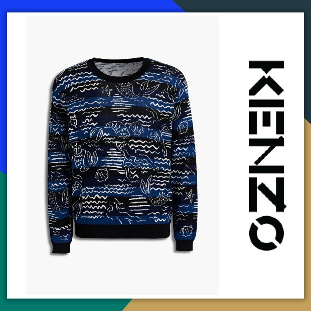 【関税送料込】KENZO ストライプジャカードニット セーター 【関税送料込】KENZO ストライプジャカードニット セーター
