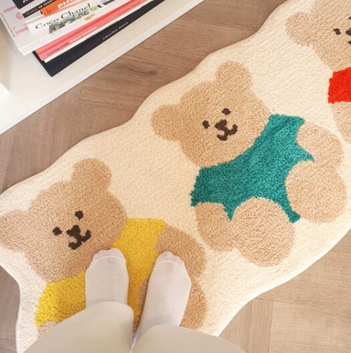 マット 【韓国雑貨】Luca Bear カラフルマット*(3)