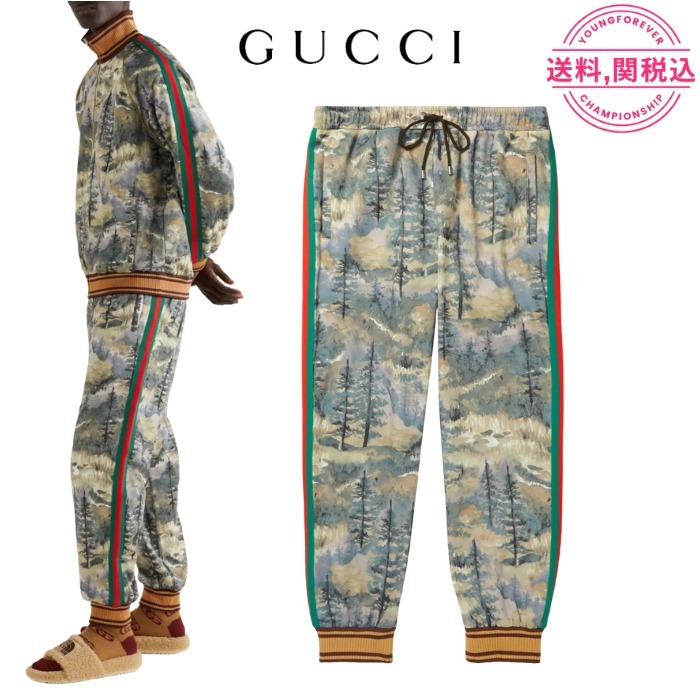 国発 GUCCI グッチ The North Face ジャージースウェットパンツ スウェットパンツ 国発 GUCCI グッチ The North Face ジャージースウェットパンツ スウェットパンツ