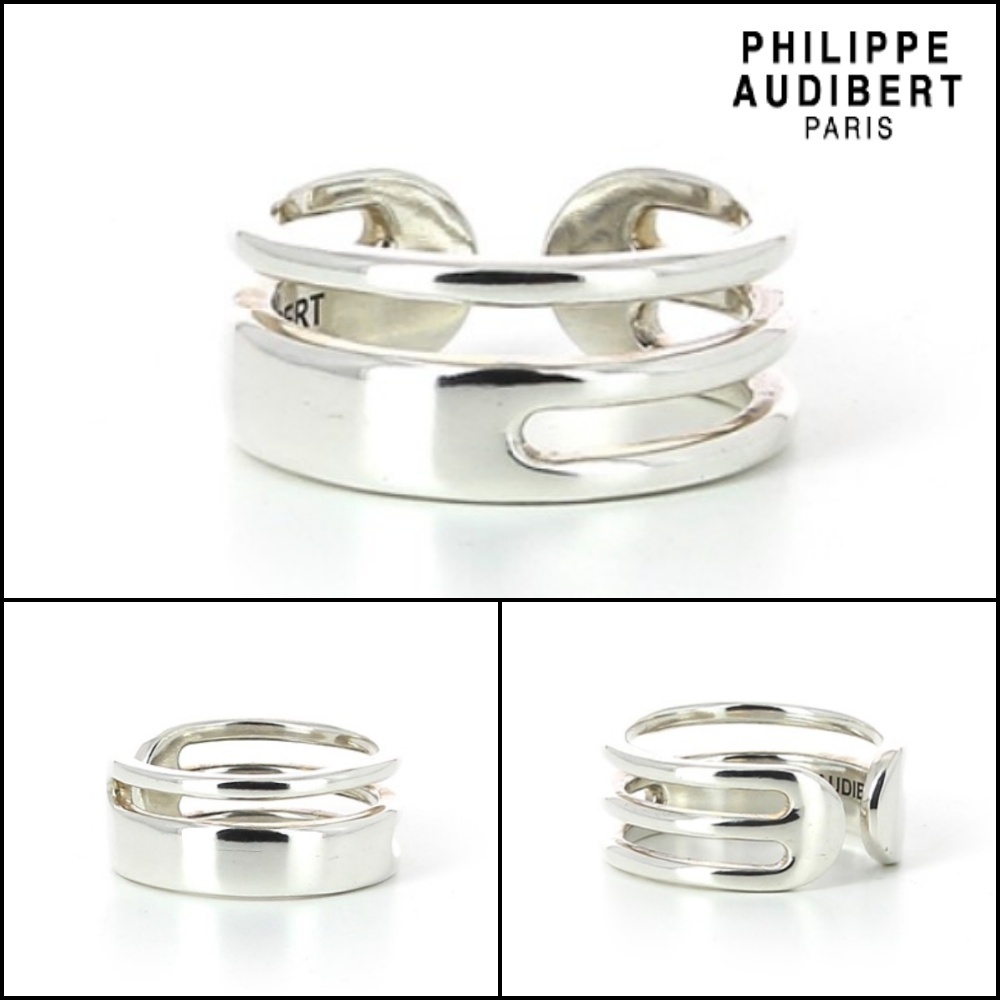 【Philippe Audibert】 アシンメトリー シルバー リング ♪
