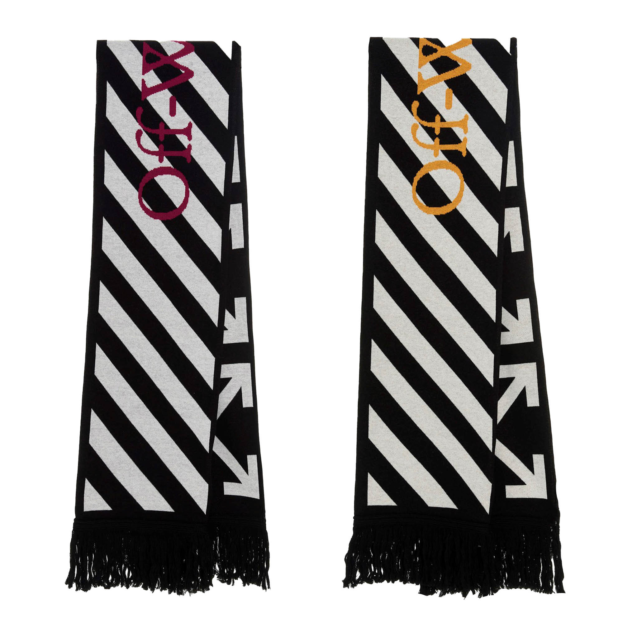 【 大感謝セール】 関税込OffWhite ARROW フリンジ マフラー ストライプ ロゴ SCARF マフラー 【 大感謝セール】 関税込OffWhite ARROW フリンジ マフラー ストライプ ロゴ SCARF マフラー