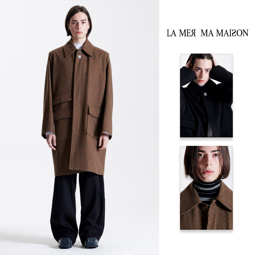 【LA MER MA MAISON】21FW★ SINGLE BALMACAAN COAT BROWN