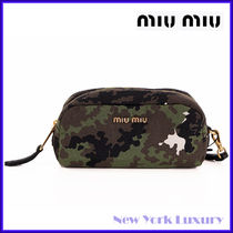 MIUMIU★素敵！Green CAMOUFLAGUE Wristlet Pouch