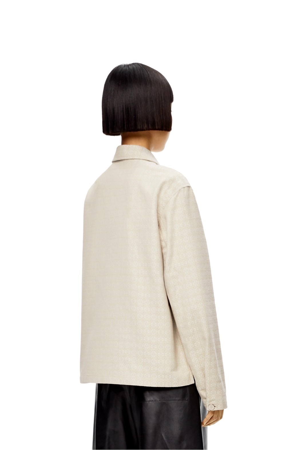 LOEWE ジャケット 【LOEWE】アナグラムジャガード ボタンジャケット(コットン)(5)