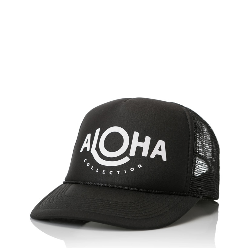 ALOHA collection★Trucker Hat・帽子・ALOHAロゴ・黒