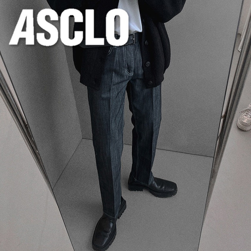 デニム・ジーパン ASCLO Perfect Raw Denim Pants (6119)