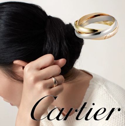 Cartier 指輪・リング 国内即発！【Cartier】大人気☆トリニティリング 指輪 18K