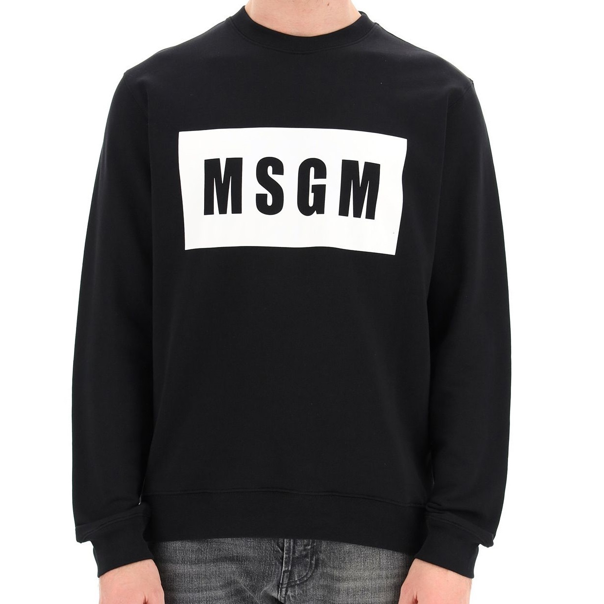 関税送料無料【MSGM】LOGO BOX SWEATSHIRT