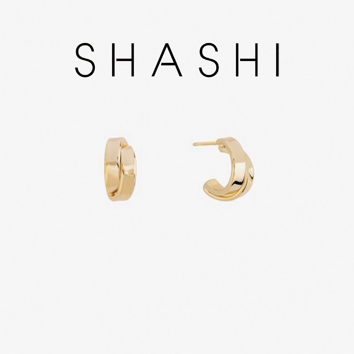 SHASHI シャシ Dylan Hoop 人気 ピアス ゴールド