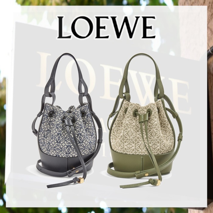 本物の LOEWE - バルーンバッグ ミニ (アナグラムジャカード&カーフ) ショルダーバッグ・ポシェット 本物の LOEWE - バルーンバッグ ミニ (アナグラムジャカード&カーフ) ショルダーバッグ・ポシェット