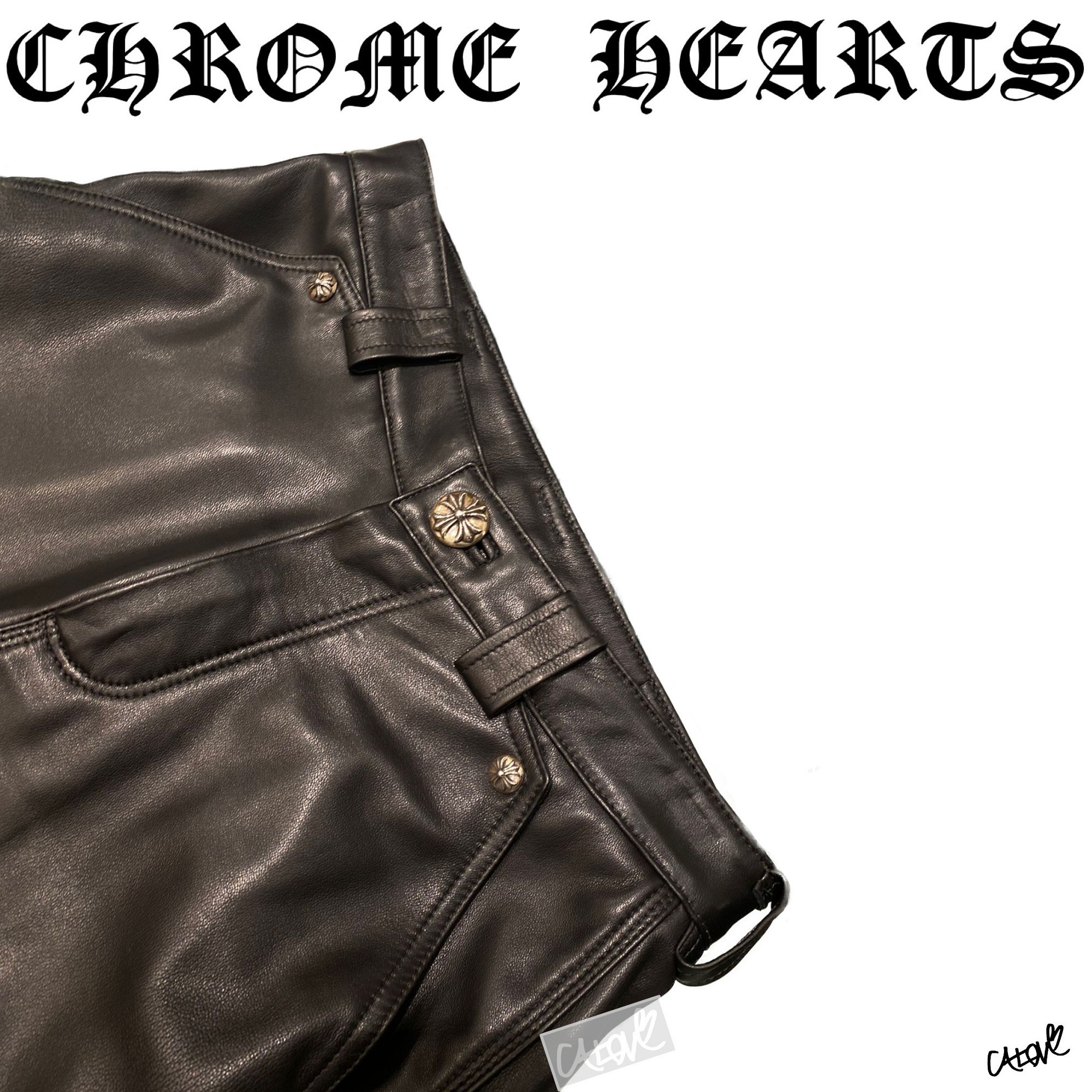 Chrome Hearts クロムハーツ 激レア シルクハーフパンツ 羊革