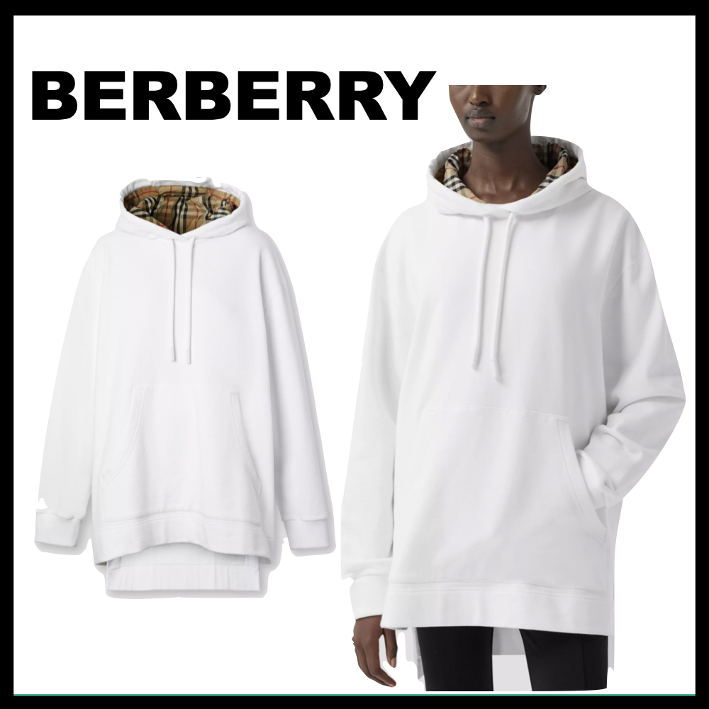 偉大な ゆるっと可愛い♪【BURBERRY】オーバーサイズ コットンパーカー パーカー・フーディ 偉大な ゆるっと可愛い♪【BURBERRY】オーバーサイズ コットンパーカー パーカー・フーディ