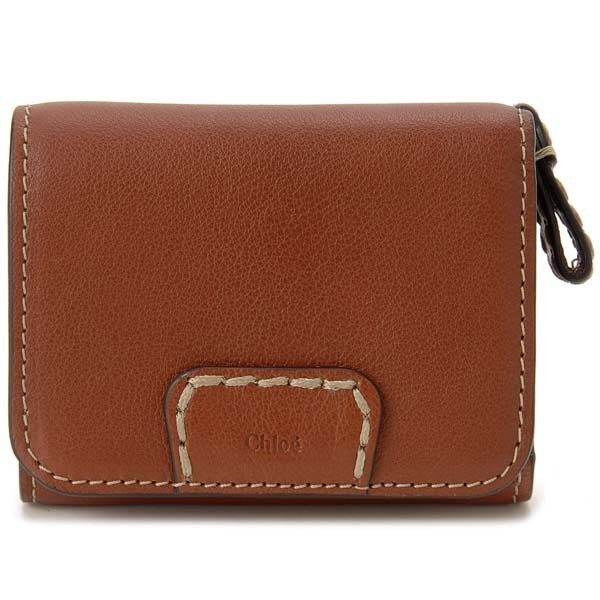 Chloe クロエ コンパクト財布 ブラウン 21WP161 F43 27S