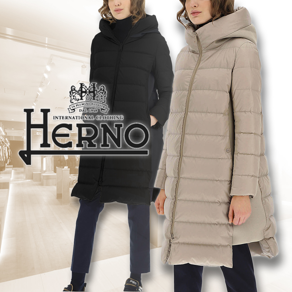 【HERNO】A-SHAPE ロングダウンジャケット CHAMONIX 直営店手配 【HERNO】A-SHAPE ロングダウンジャケット CHAMONIX 直営店手配