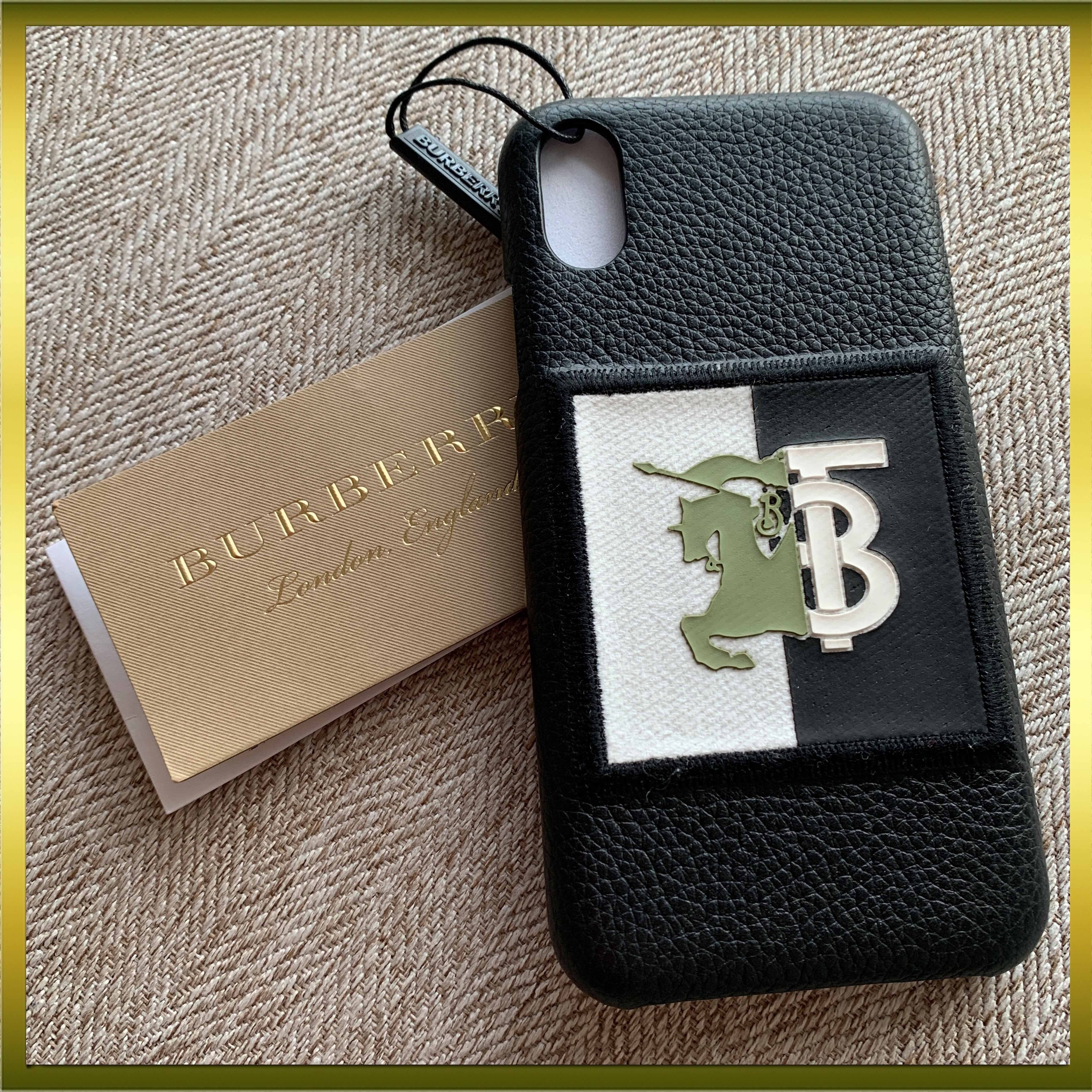 【VIP価格】BURBERRY ロゴ&ホースプリント iphoneX/XSケース