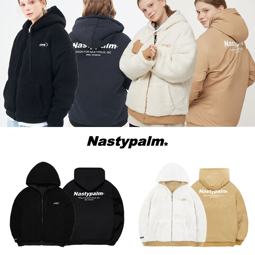 ☆NASTY PALM☆ NASTY FLEECE REVERSIBLE HOOD JACKET 大人気