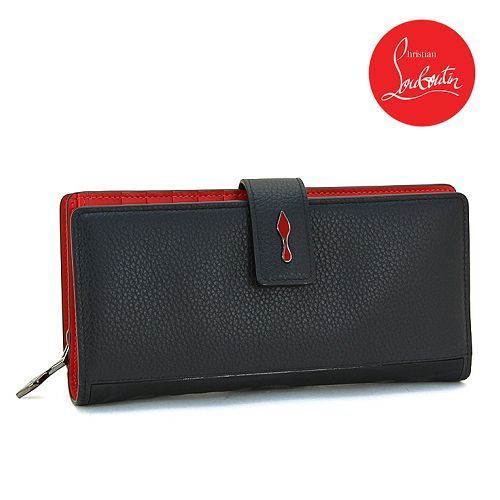 新販売 Christian Louboutin PALOMA 二つ折り長財布 BLACK♪ - avante